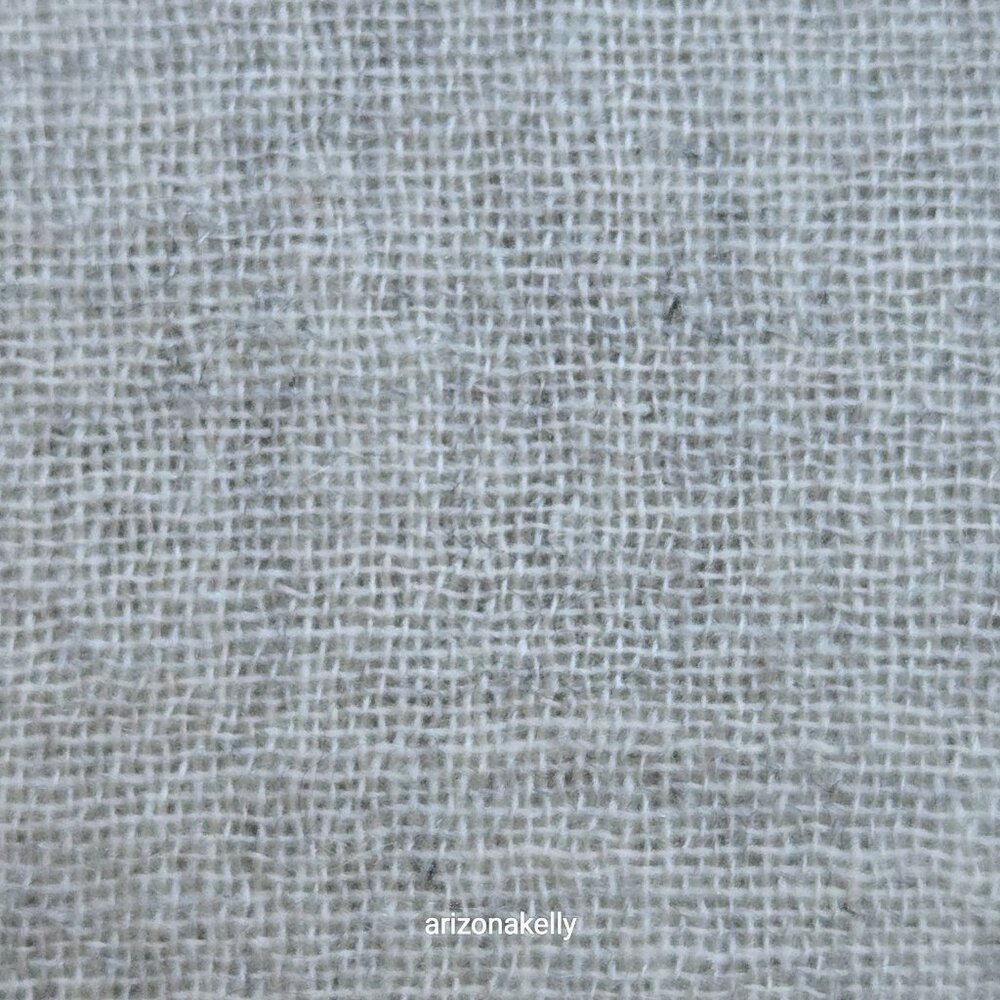 Lightweight Cashmere Woven Scarf with Open Weave Detail at Ends Oatmeal Cream - Picture 8 of 11